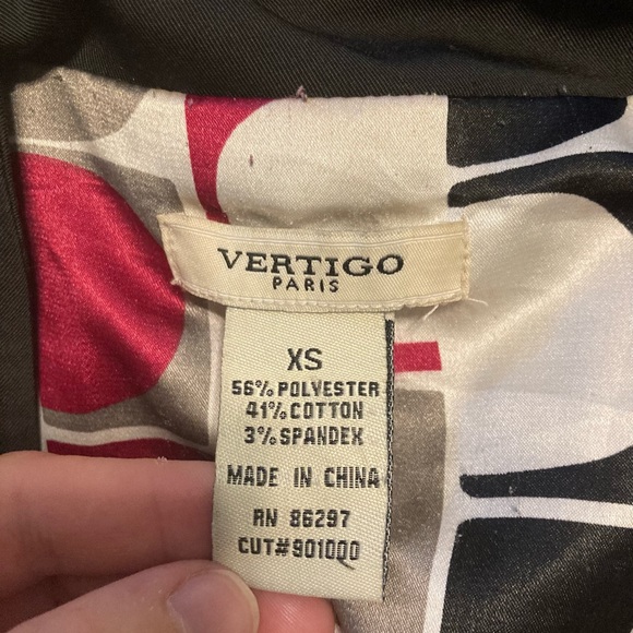 Vertigo black tailored trenchcoat - Picture 8 of 10